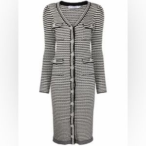 Self Portrait Striped Knit Dress